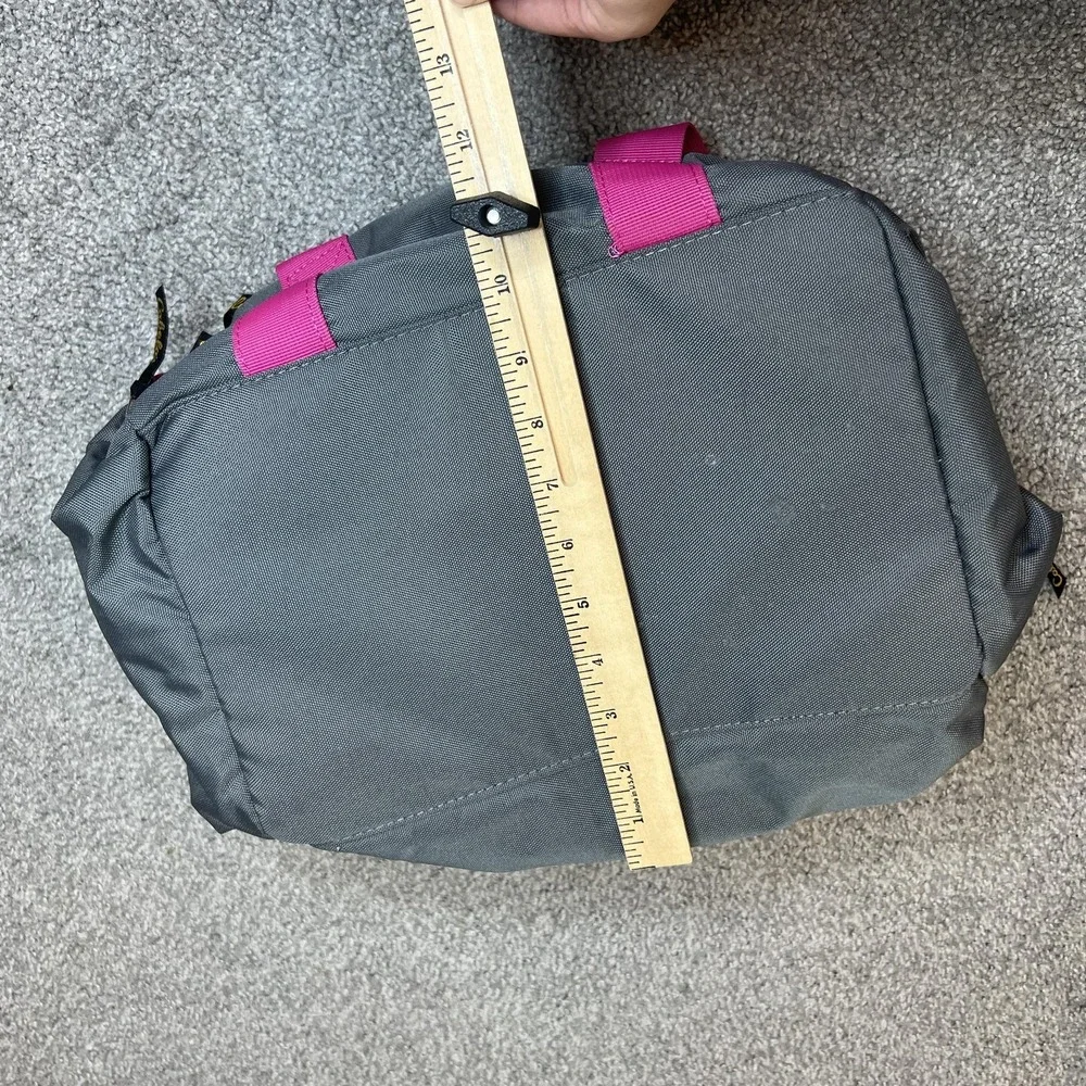 Cabela's Duffel Gym Travel Bag Gray Pink Multiple Pockets Mesh Top Carry Handles